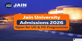 Jain University UG PG Admissions 2026 Open
